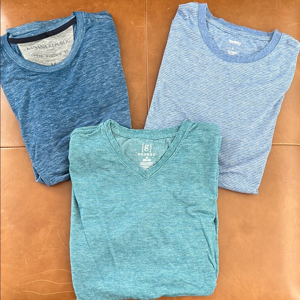 Blue & Teal T-Shirts - 3 Pack